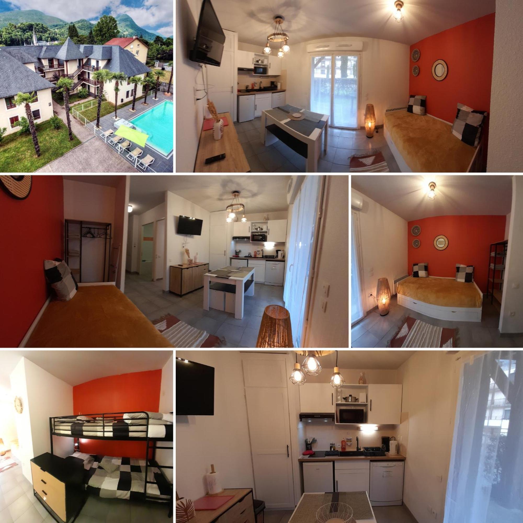 Appartement Du Chamois Roux, Dans Residence De Tourisme 3 Etoiles Lourdes Exterior foto